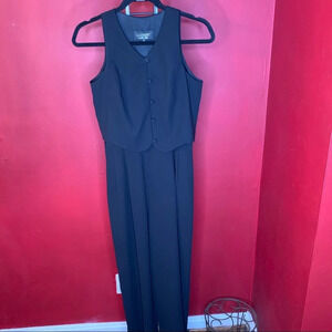 laundry by shelli segal black jumpsuit size 6